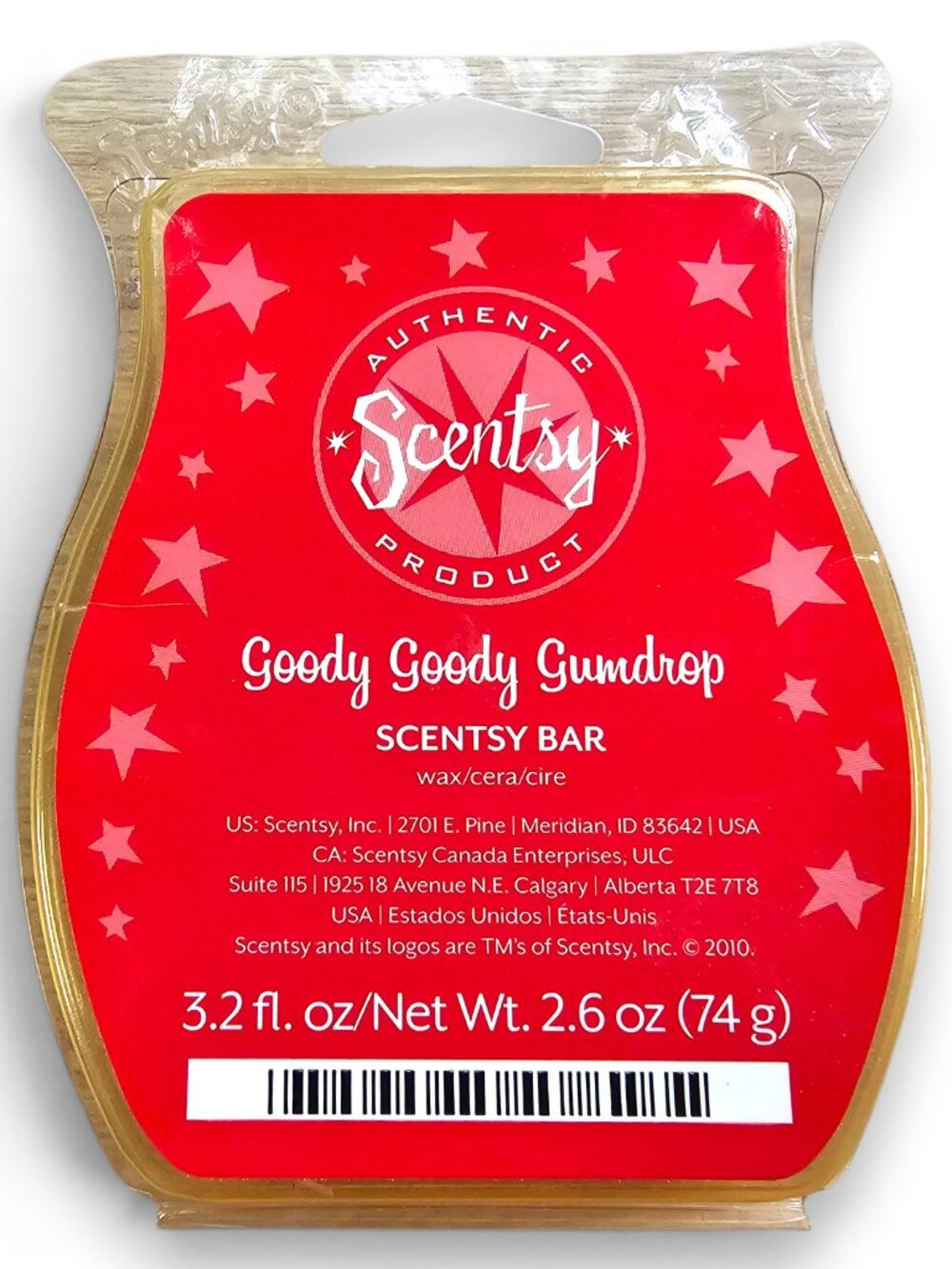 Scentsy Goody Goody Gumdrop Wax Bar Melt 3.2 Fl Oz/Net Wt 2.6 Oz NEW